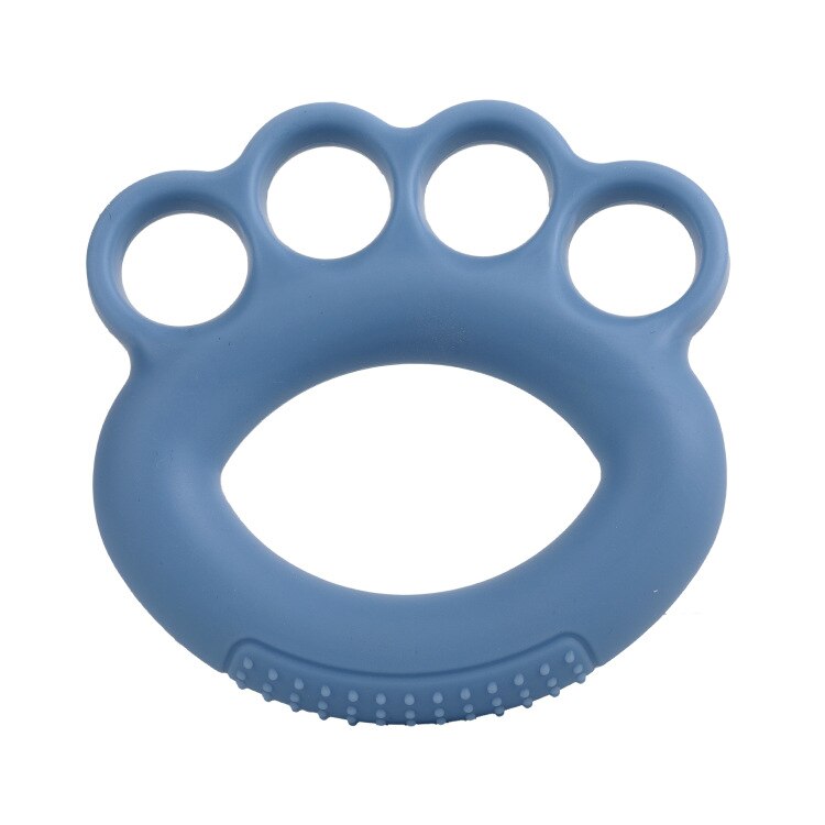 Finger Grip Device Men Women Rehabilitation Physiotherapy Training Finger Exercise Grip Ring Bump Massage Five Finger Trainer: blue 50LB