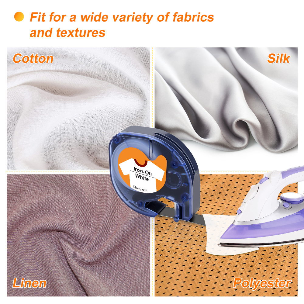 Dymo Labeling Machine Dymo Labeller Dymo LT-100H LT100H with 5PK Compatible Dymo Letratag Tape Iron on Fabric Label Tape 18769