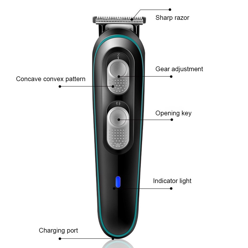Hair Clipper Barber Hair Clippers Electric Multifunctional Household Set Hair Salon Dedicated Push USB Charging