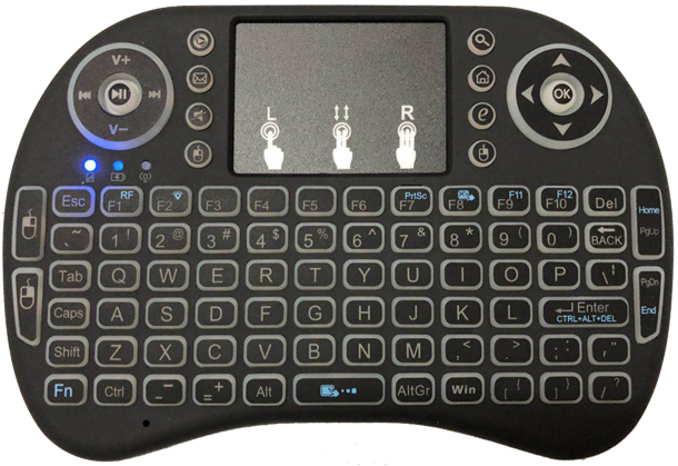 Mini tastiera wireless con touchpad a 2.4g tasti, mouse aereo, telecomando touchpad a 92 tasti, tastiera wireless a 2.4 ghz con buona compatibilità: Default Title