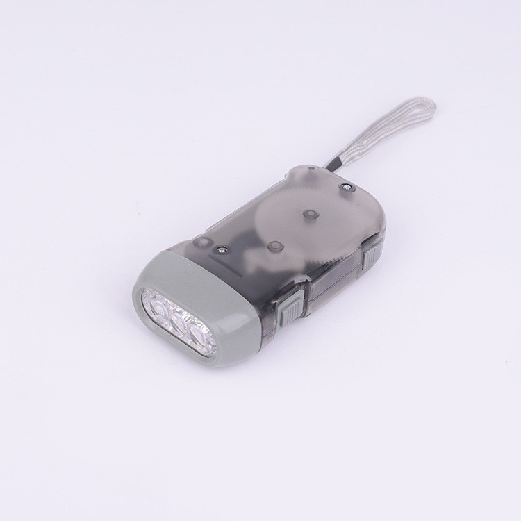 Tragbare Hand Drücken LED Nacht Taschenlampe Selbst-angetrieben Dynamo Kurbel Energie Wind hoch Manuelle Stromerzeugung Für Camping Reiten: RGB