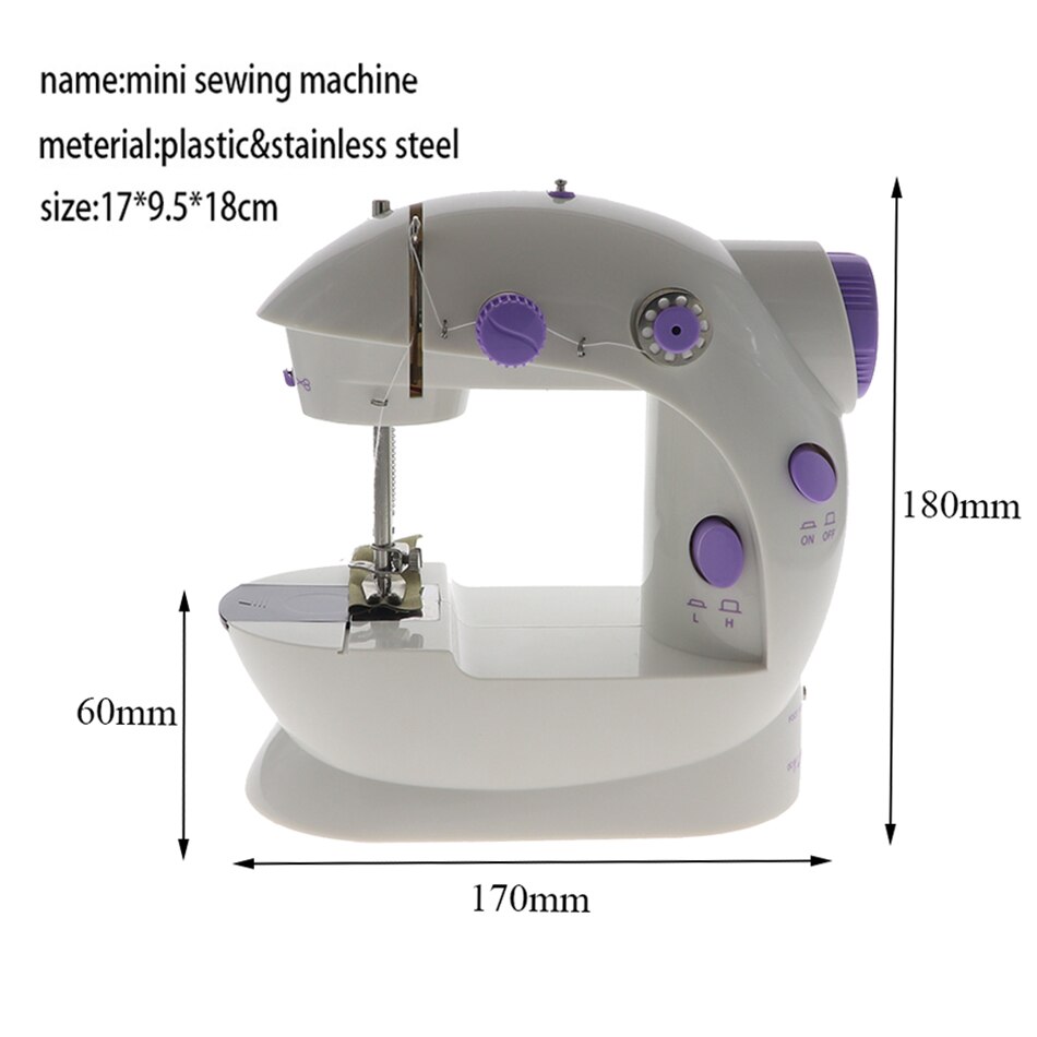Mini portable manual electric mini sewing machine sewing needle 110 / 220V speed sewing needle set