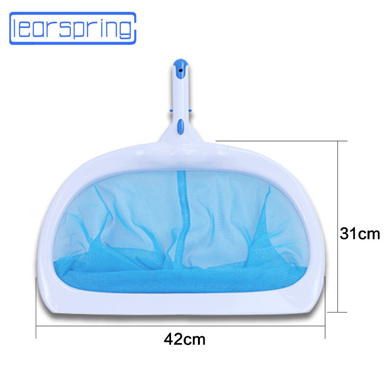 Swimming Pool Skimmer Cleaner Leaf Rake Mesh Net Fountain Pool Tool Leaf Bag Cleaning Equipment Accessories with Rod Stick