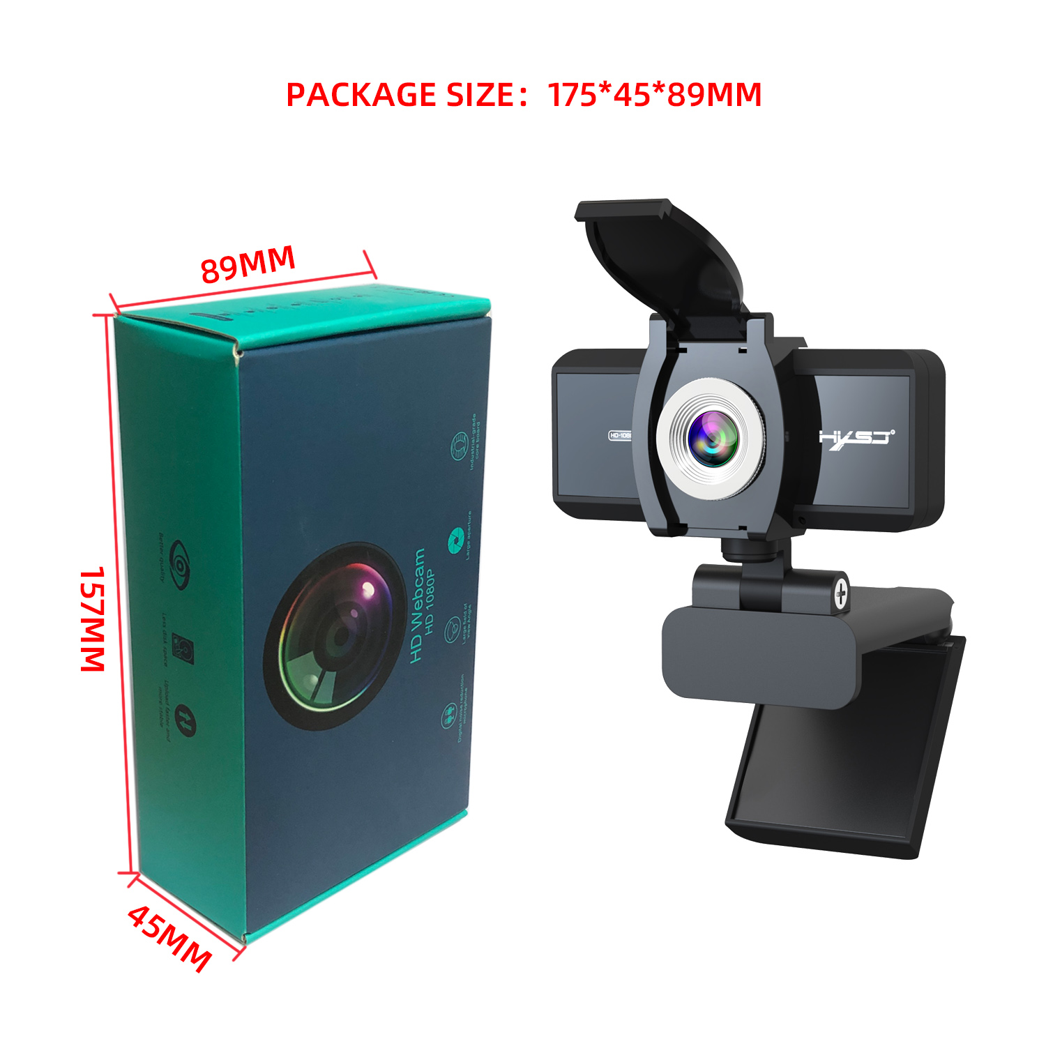 Hxsj Hd Webcam 1080P Webcam 360 Graden Draaiende P... – Vicedeal