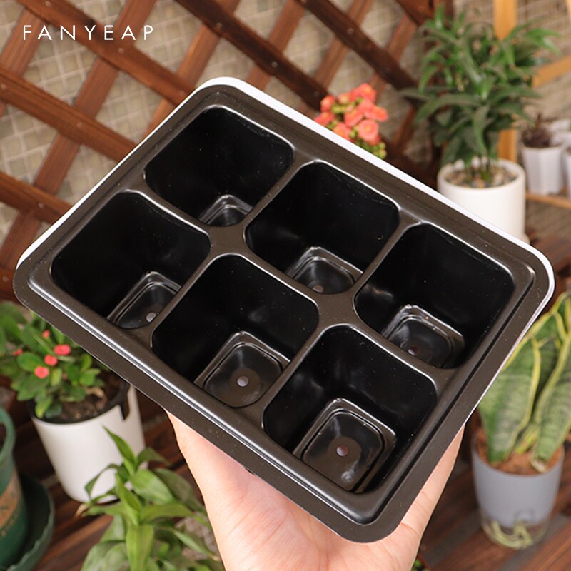 Nursery Pots Plant Seed Box Tray Insert Seeding Case Plastic Plant Seeds Growing Box Base Garden Grow Box