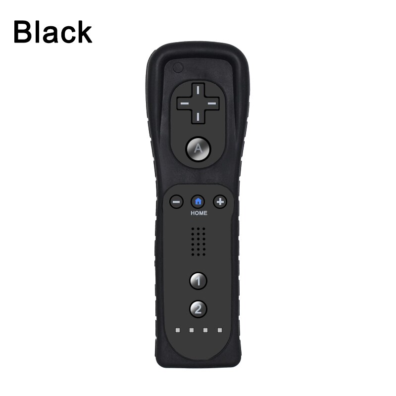 Controller Gamepad remoto Wireless 2 in 1 per Nintendo Wii Nunchuck con custodia in Silicone sensore di movimento SYNC Gamepad: Black remote