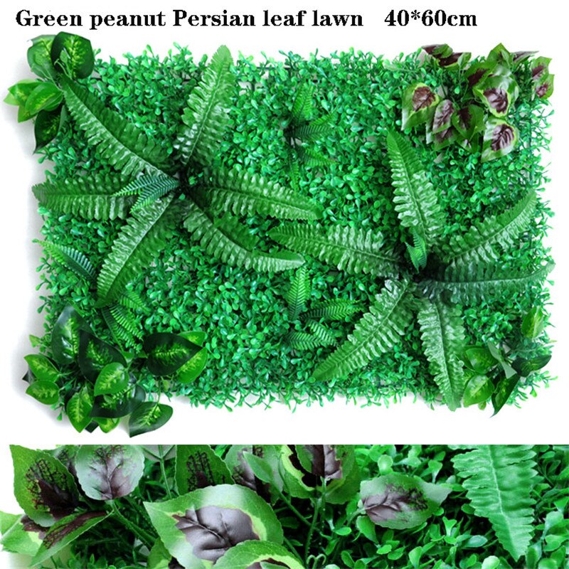 Mur végétal vert pour la maison jardin mur de mariage Landscap vert plastique pelouse porte boutique toile de fond décor mur végétal artificiel: Green peanut Persian