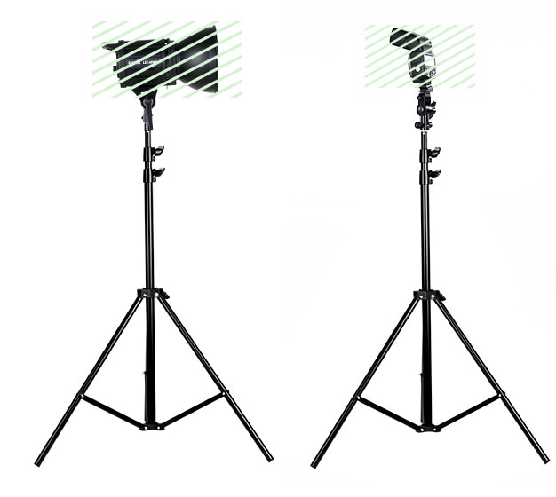 2pcs 195cm Light Stand Flash Studio Lighting Umbrella Foldable Studio Photography Light Flash Stand Support Three Flash Tripod