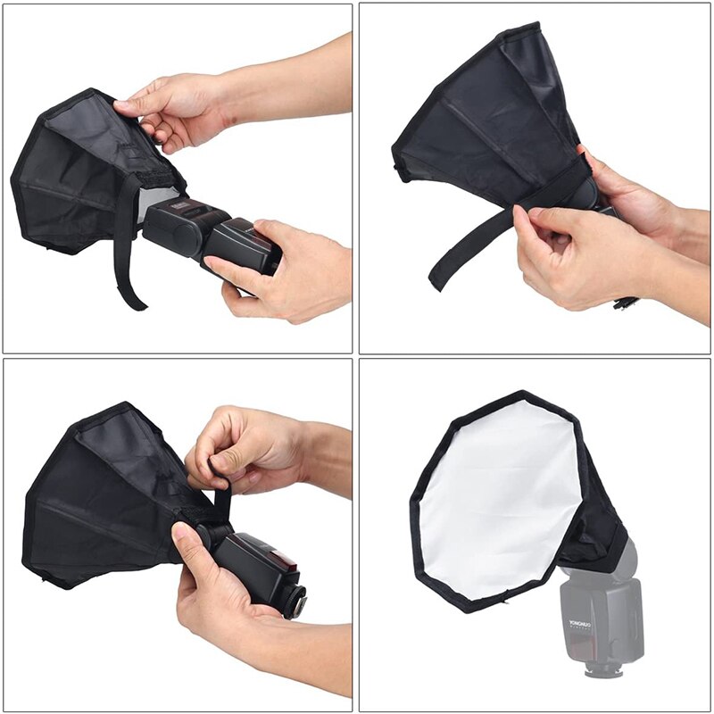 30cm 20cm Universal Flash Diffuser Light Soft Box Speedlight Softbox for SLR Camera Minolta Pentax Flash Light Diffuser