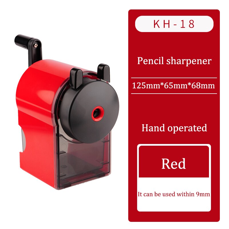Japon Uni KH-18 taille-crayon de sécurité taille-crayon épaisseur réglable pour les étudiants d'art: Red