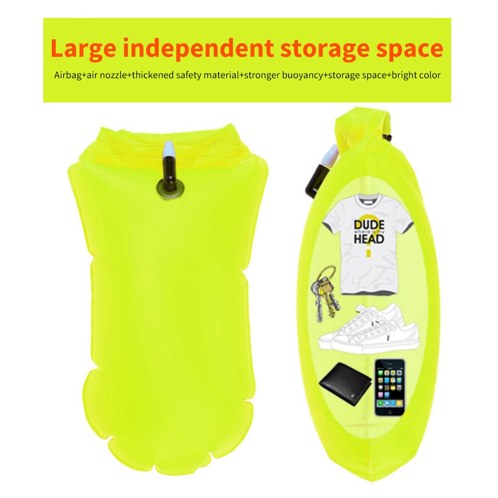 1 pc Outdoor Safety Swim Float Bag Multifunction Swimming Buoy Waterproof for Rafting PVC Sailing Flotation Bag for Water Sports