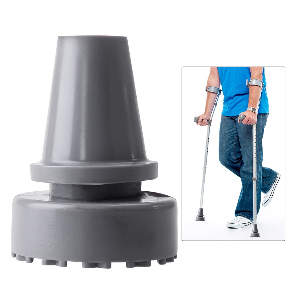 2 stk krykke pads 19mm gange fotturer pinne gummitupper støtabsorberende vandrestaver pads Tips beskyttere krykke tilbehør