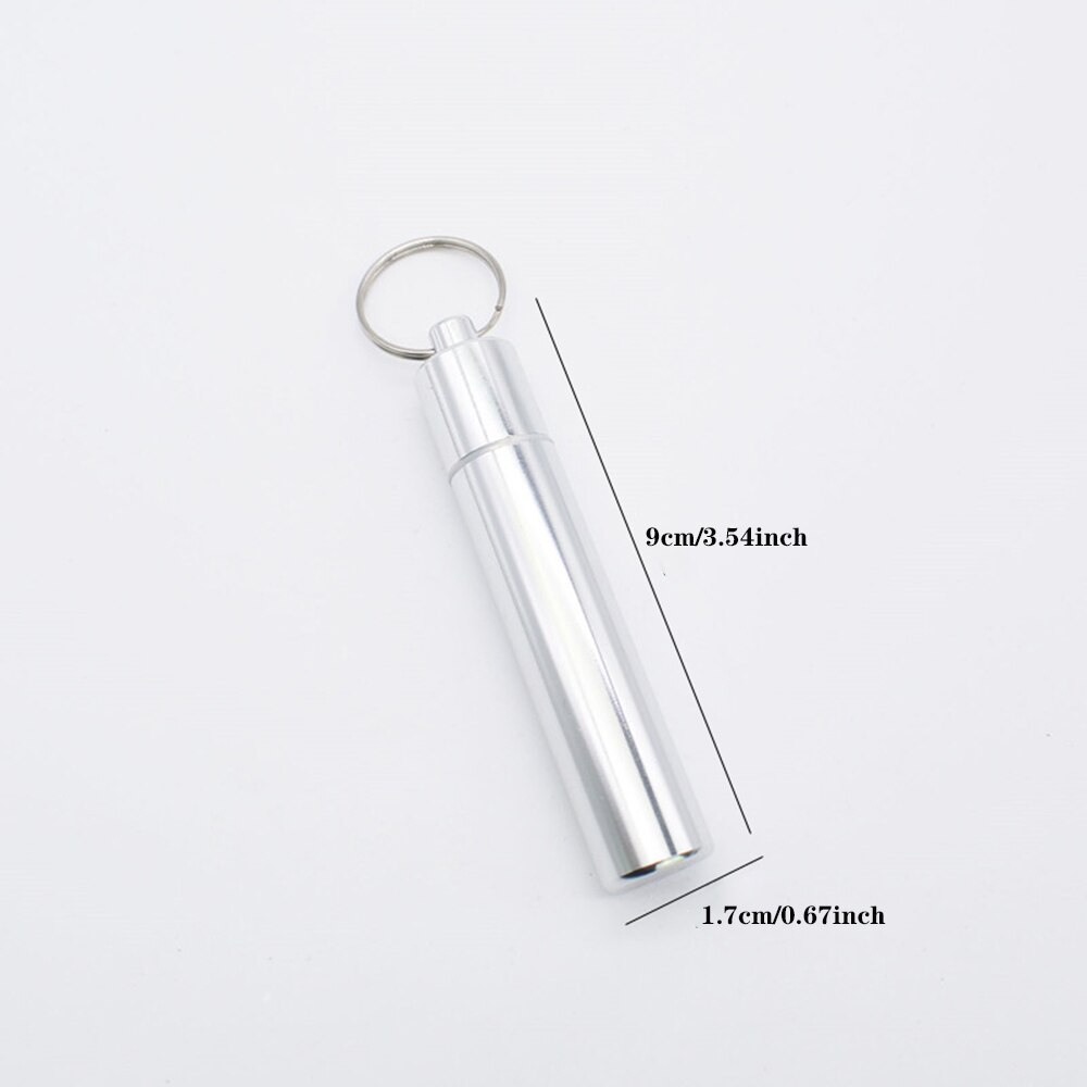 Roestvrij Staal Tandenstoker Set Metalen Flossen Gereedschap Met Draagbare Tandenstoker Houder Outdoor Huishoudelijke Reizen Seal Opslag