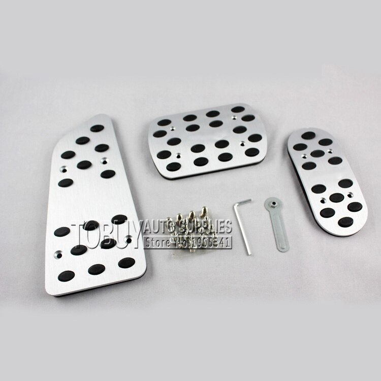 Dee aluminium speeder bremse kobling fodstøtte pedaler pad til toyota auris avalon avensis corolla camry mirai at/mt bilmærkat: At 3 stk