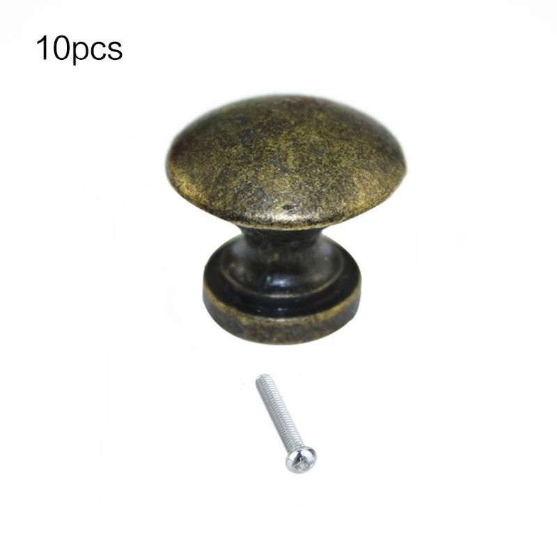 Dörrknoppar set  of 10 lådknappar vintage mässing handtag möbler skåp knoppar för köksskåp