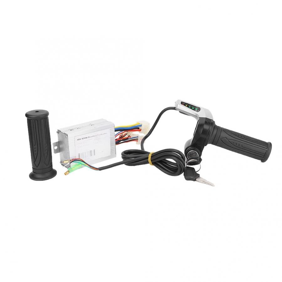 Verkoop 1 Pcs 48V 800W Brushed Speed Controller Kit Voor Elektrische Fiets Motor Scooter Met lock Gashendel