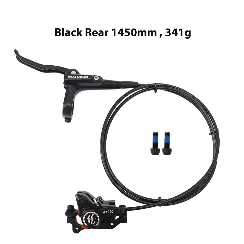 Bike Brake Hydraulic Oil Pressure Disc 800/1450 Mountain Bicycle Oil Brake Upgrade MTB Bike Accessories: Black Rear