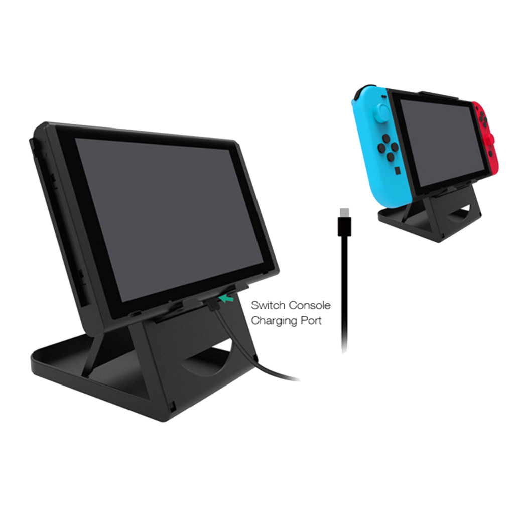 For Nintendo Switch Holder Bracket Stand Dock Cradle Game Console Accessories for charge Adjustable Angles Large airflow vents