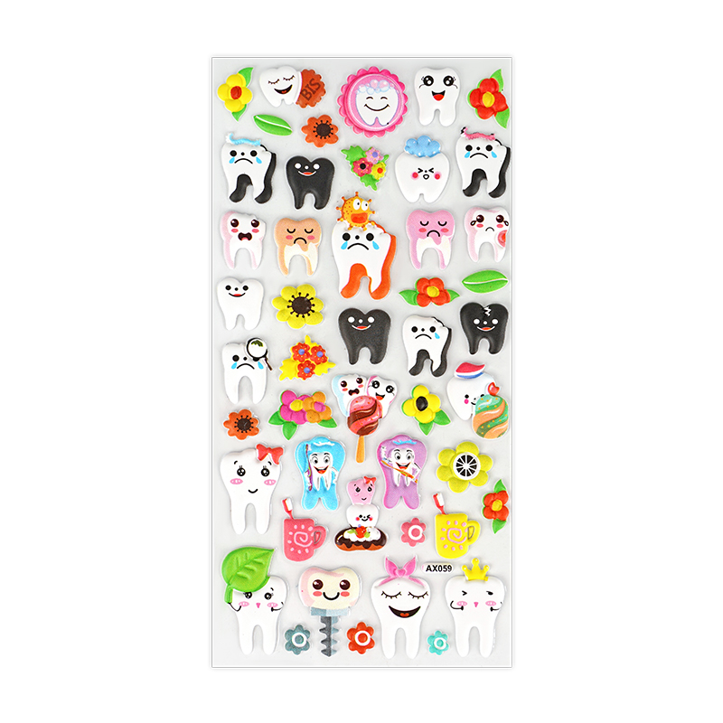 Cute Cartoon Dental Tooth Shape Stickers Molar Sha... – Vicedeal
