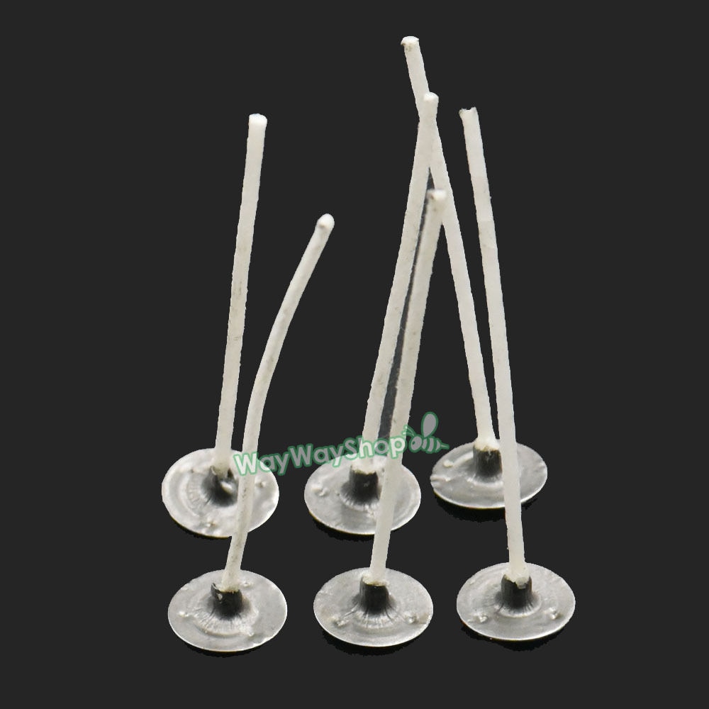 100Pcs 200Pcs Candle Wick Zinc Core Thread Pretabbed for Supplies Candle Making 25mm 40mm 50mm 70mm 100mm 150mm 200mm 260mm