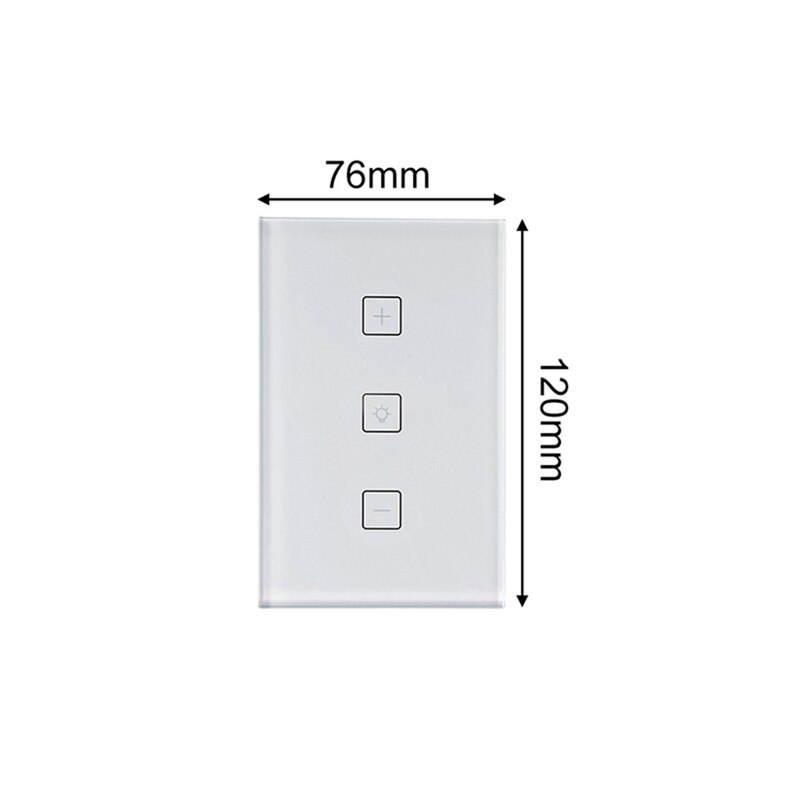 Wifi Led Dimmer Switch 110V Dimming Panel Switch Connected To Alexa Google Home Voice Control Dimmer For Led Lamps