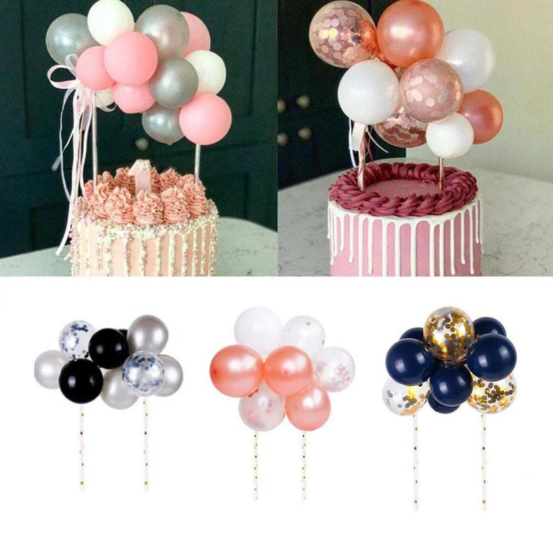 5 Inch Transparant Confetti Lovertjes Ballon Cloud Insert Tafel Card Decoratie Dessert Z1D3