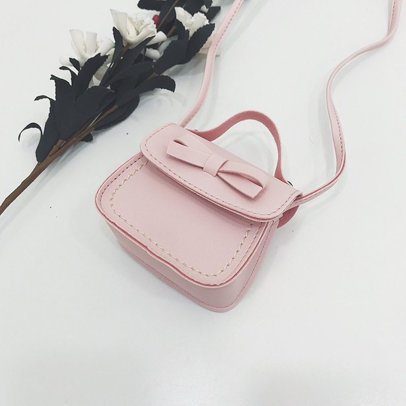 Pequena Bolsa e Bolsas para Crianças Meninas de Mini Sacos Crossbody Bonito Moeda Bolsa de Alta Qualidade PU de Couro Sacos de Ombro Ao Ar Livre embreagem: Rosa