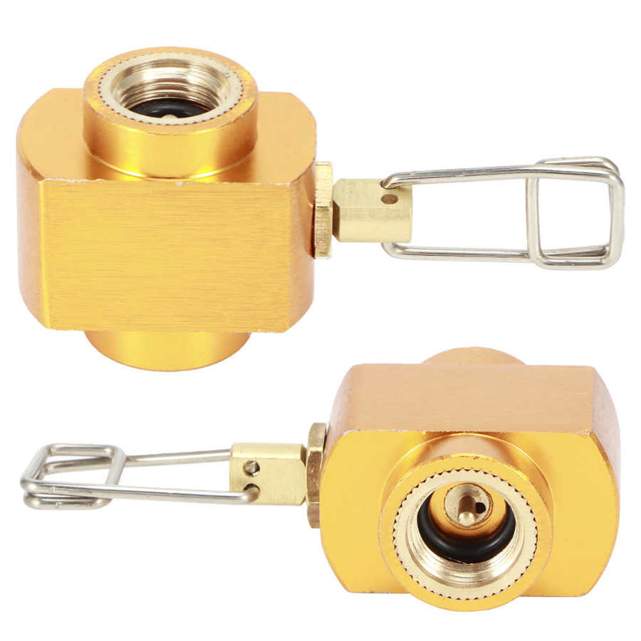 gas lighter Camp BBQs Stove G1/4 DN8 Outdoor Camping Stove Adapter Gas Refill Valve Adapter Gas Stove Accessory stove lighter