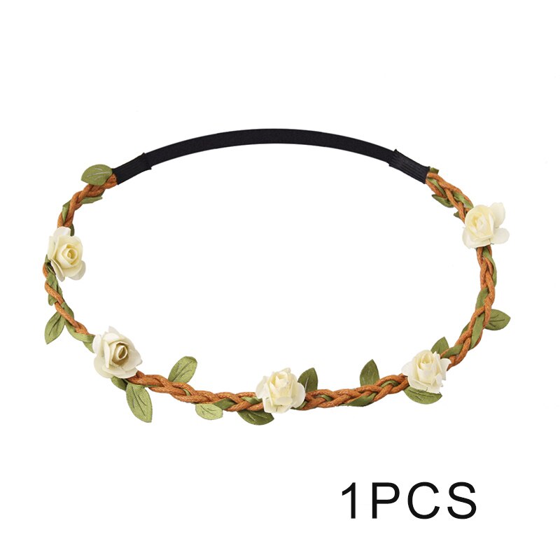 rose garland bridal tiara European hair styling rope dIY travel jewelry: 11
