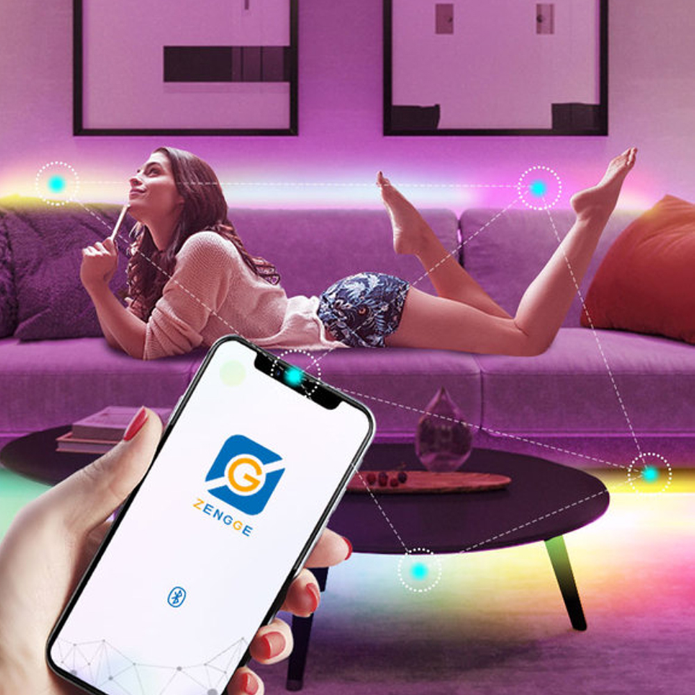 WS2812B Controller Bluetooth Muziek Voor Pixel Led Strip Licht SK6812 WS2811 WS2812 Led Light Strip Usb 5V App Remote controller