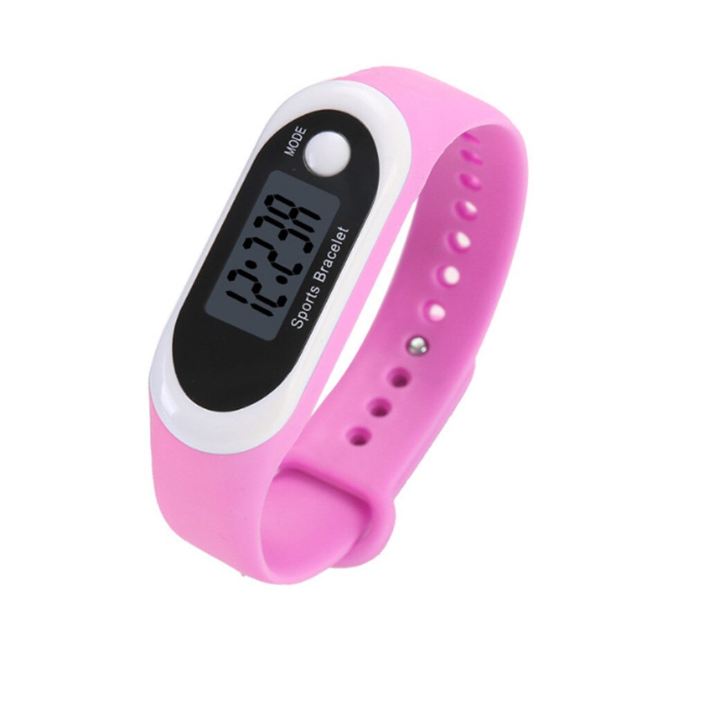 Sport Heren Horloge Siliconen Stappenteller Slimme Armband Horloges Heren Calorie Counter Smart Horloge Relojes Para Hombre: Pink