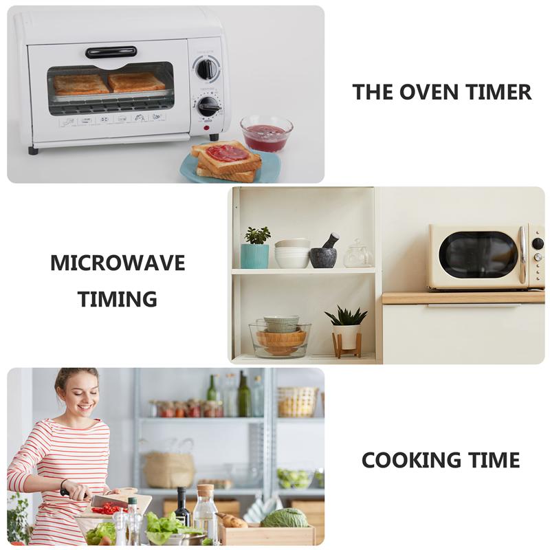 1Pc Cartoon Rooster Timer Home Mechanical Timer Kitchen Time Reminder (White)