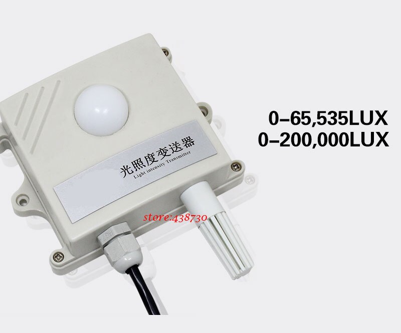 3 IN 1 illuminance transmitter / RS485 temperature and humidity illuminance sensor / 20WLUX industrial brightness meter module