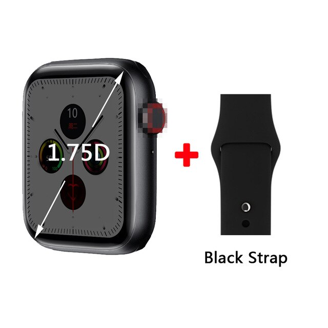 Iwo 12 Pro W26 Smart Horloge IP68 Waterdichte Smartwatch Mannen Serie 6 Ecg Hartslag Call Horloge Vrouwen Sport fitness Tracker: Black