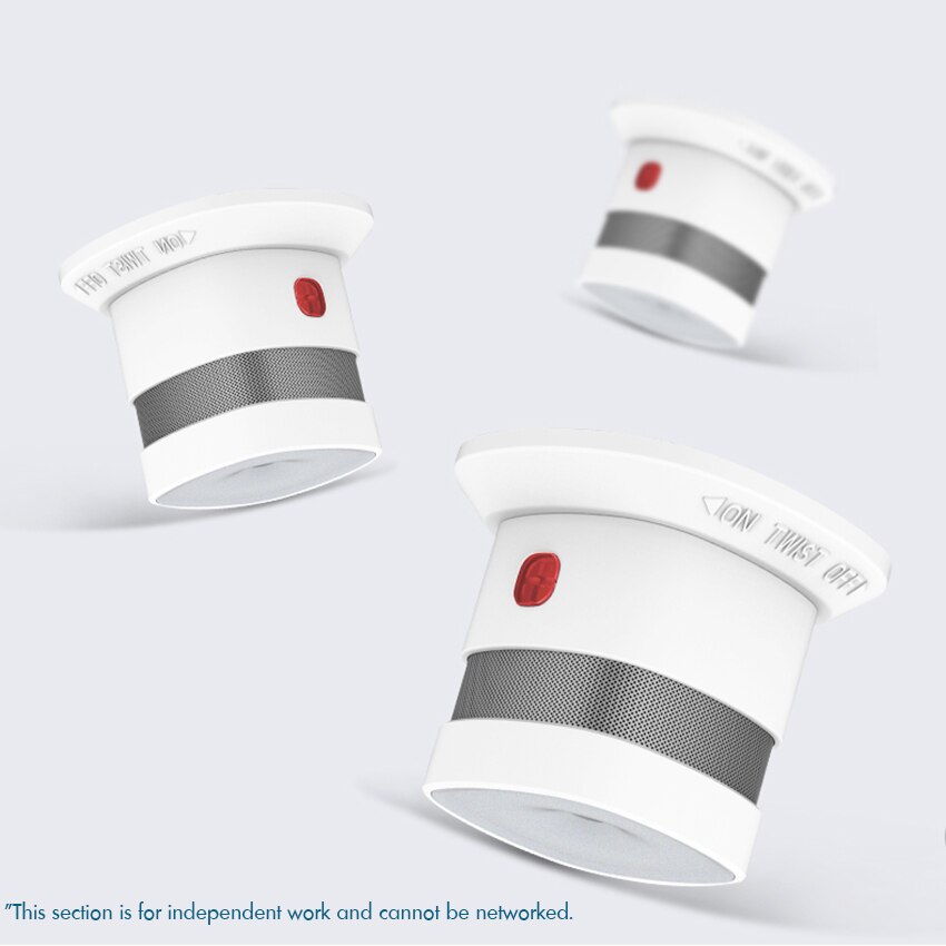 Fire Alarms Smoke Detector Battery Operated with Photoelectric Sensor and Silence Button, Travel Portable Smoke Alarms
