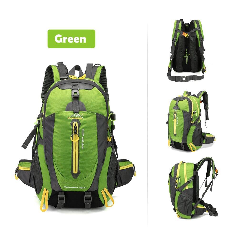 Waterproof Climbing Backpack Rucksack 40L Outdoor Sports Bag Travel Camping Hiking Backpack Daypack Trekking Bags For Men Women