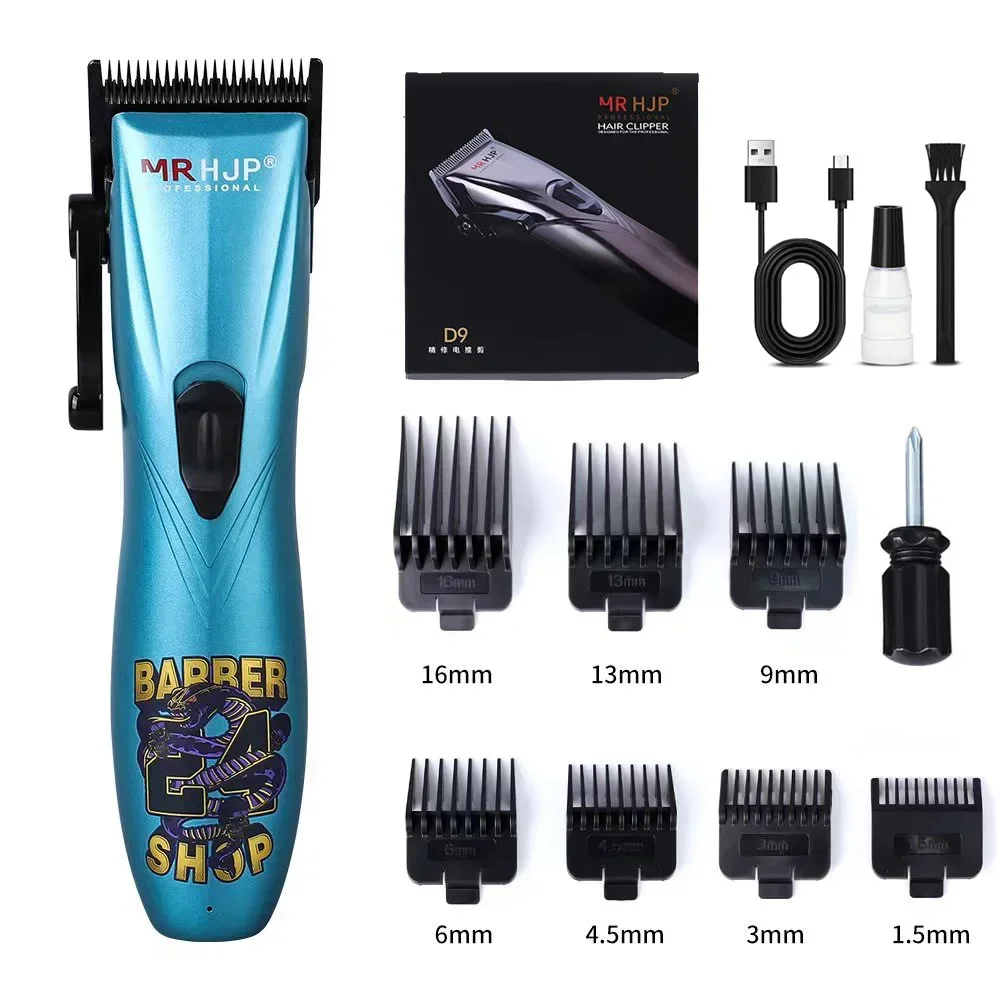 D9- gravur-ölkopf-haarschneider, spezial-friseursalonklinge aus dlc-beschichtetem kohlenstoffstahl, 7000 u/min elektrischer haartrimmer: verrotten