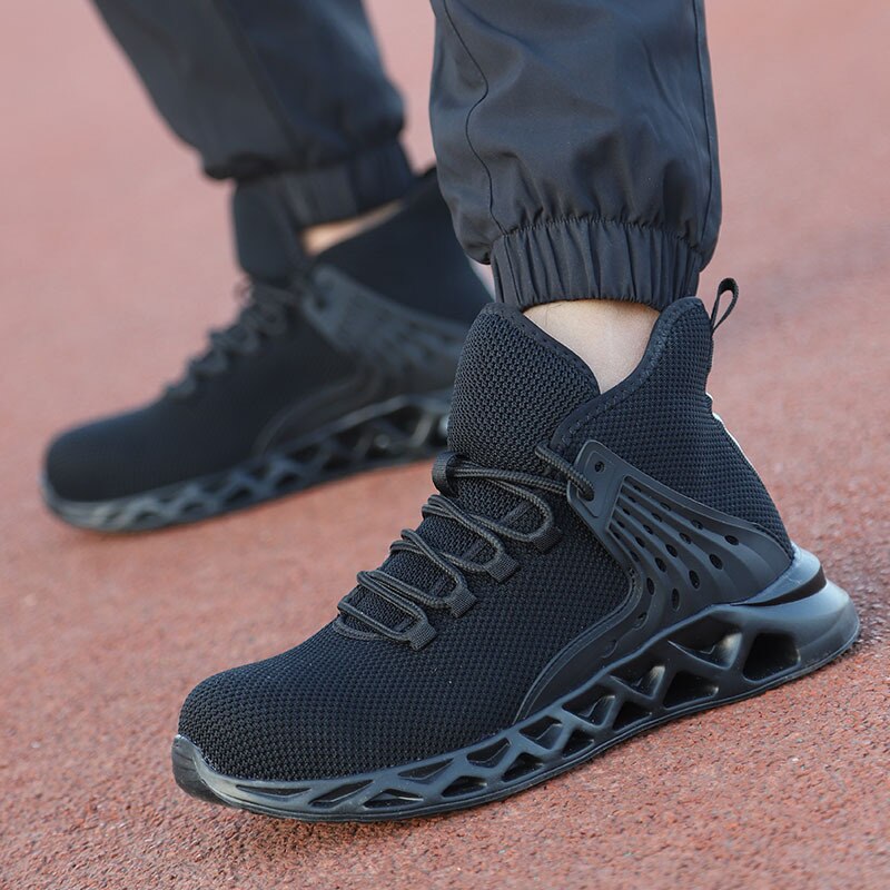 Mode Veiligheid Laarzen Mannen Stalen Neus Ademend En Smash-Slip Werkschoenen Sportschoenen Casual Mannen schoenen Grote Maat 48