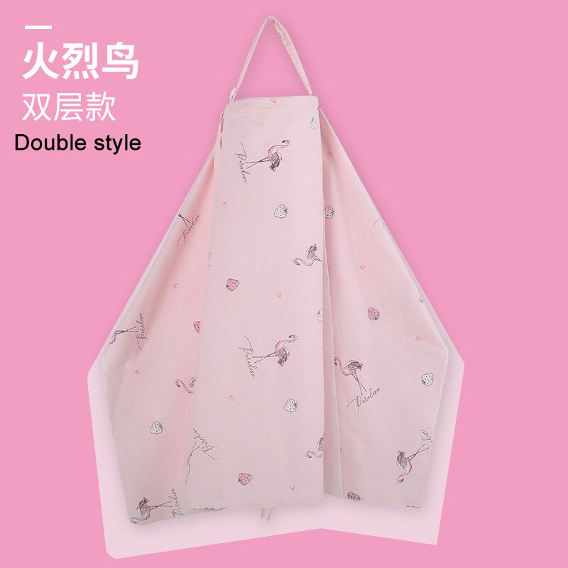 Neonato allattamento al seno copertura per allattamento sciarpa per allattamento coperta per allattamento panno per allattamento grembiule per mamma madre infermiera mantello: doppio rosa fenicottero