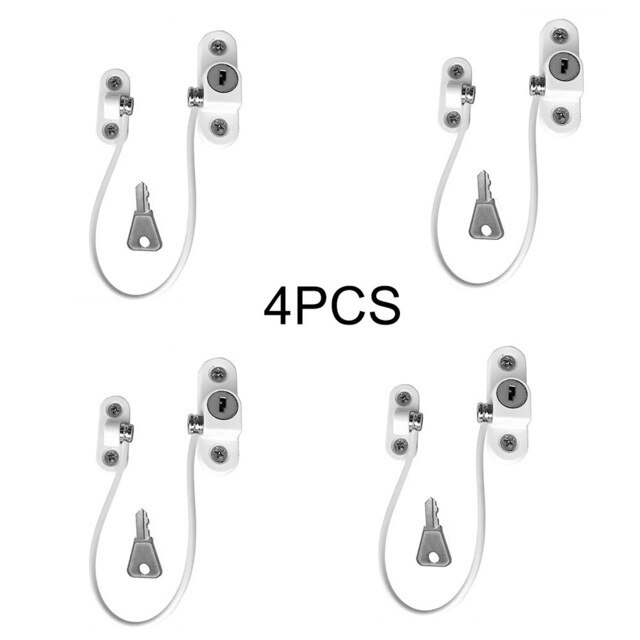 4PCS Safety Lock Children Refrigerator Door Lock with 2 Keys Infant Kids Security Window Lock Cabinet Lock Fridge Locks: PJ3269B