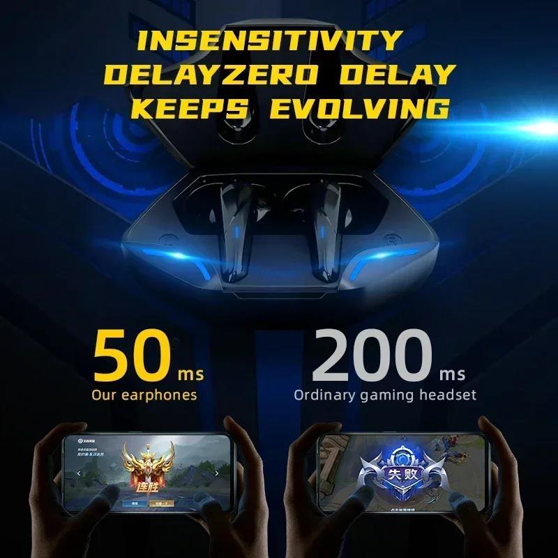 X15 Pro Gaming Earbuds Bezprzewodowe słuchawki Bluetooth z mikrofonem Bass Audio Pozycjonowanie dźwięku Muzyka stereo 9D Zestaw słuchawkowy HiFi dla graczy
