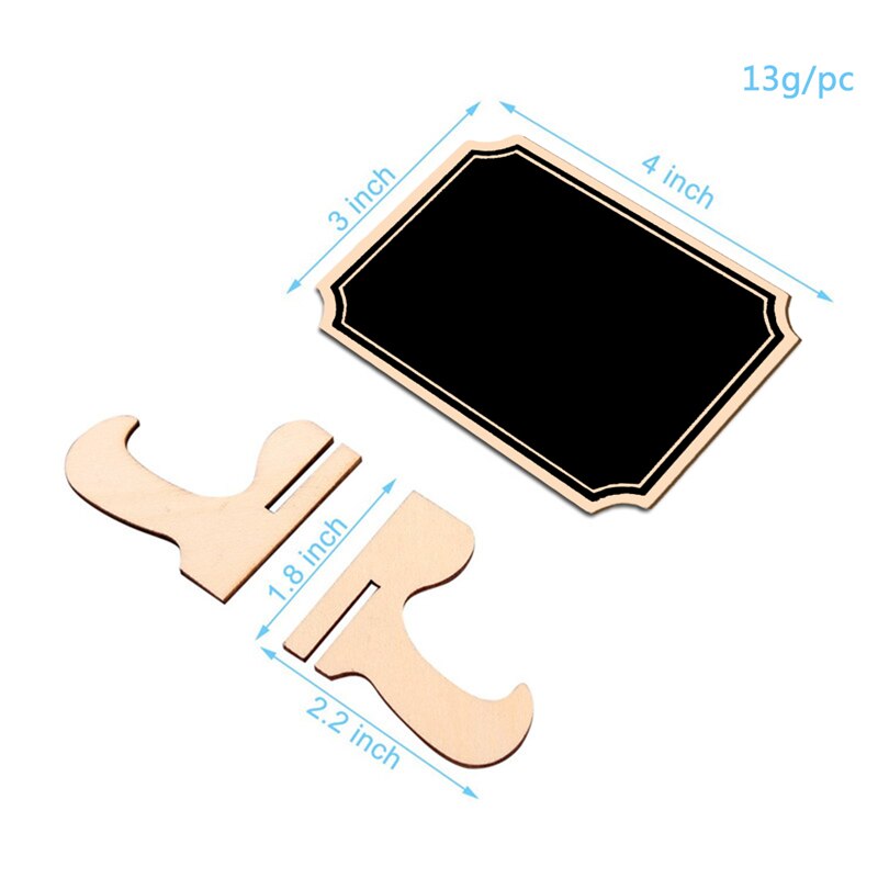 10pcs/Lot Lace shape Wooden mini blackboard Message boardFor Wedding Party Decorations chalkboards: Inner Corner