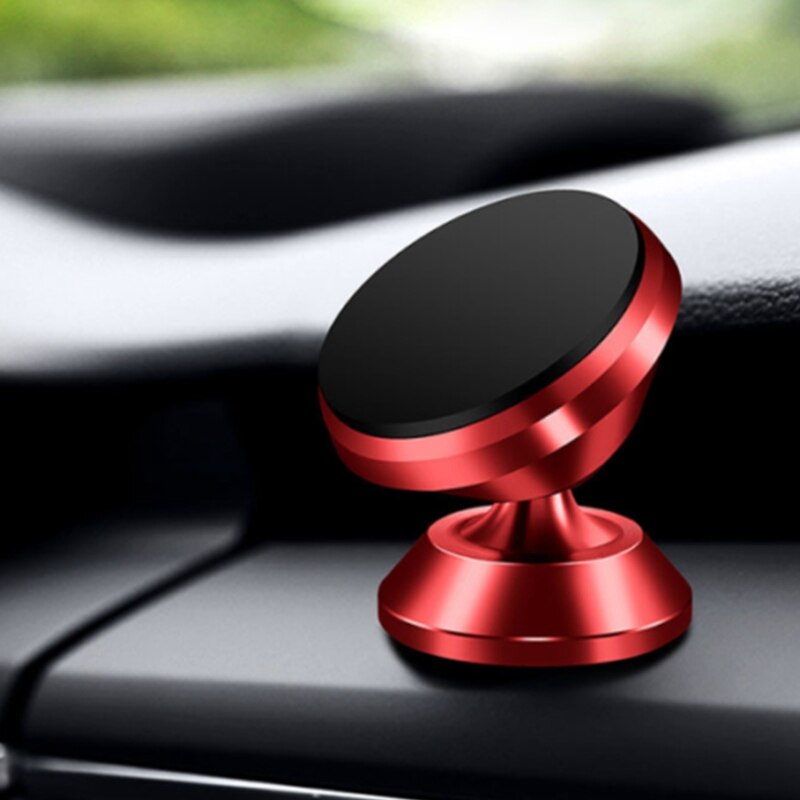Universele Magnetische Auto Telefoon Houder Air Vent Ondersteuning Cilp Stand Tablet Mount Interieur Accessoires Auto Bracket: Red