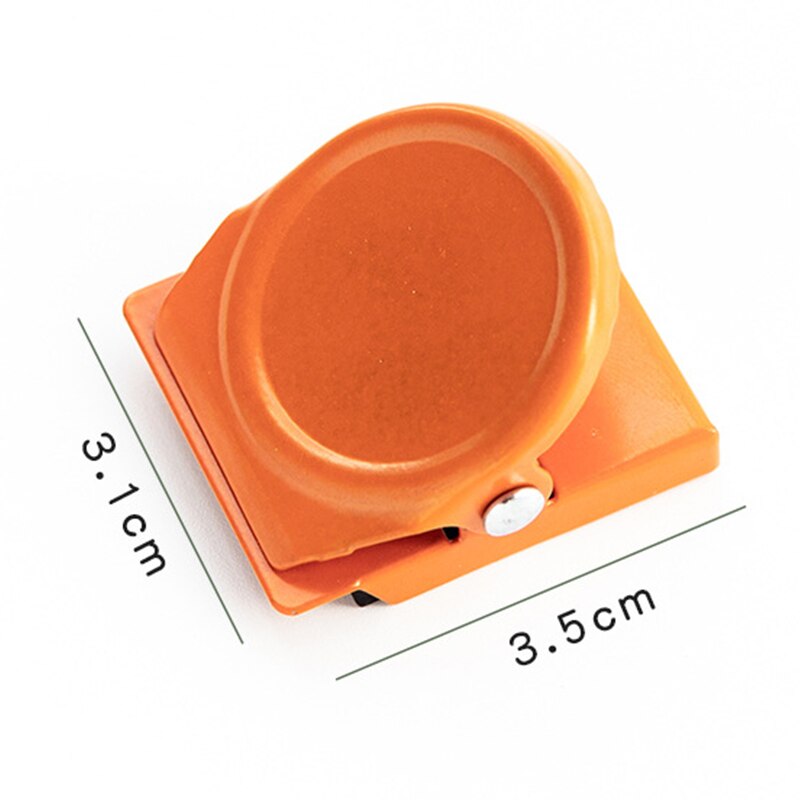Magnetiskt metallklipp godisfärgmemoklipp för studentinformation kontorsräkning lagringsklipp kylskåp meddelande magnetklämma: Orange
