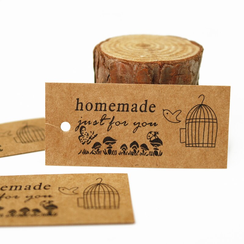 50 Stuks Vintage Kraftpapier Tag Hang Tags Wedding Birthday Party Candy Dozen Prijs Label Naaien Kleding Kledingstuk Tags