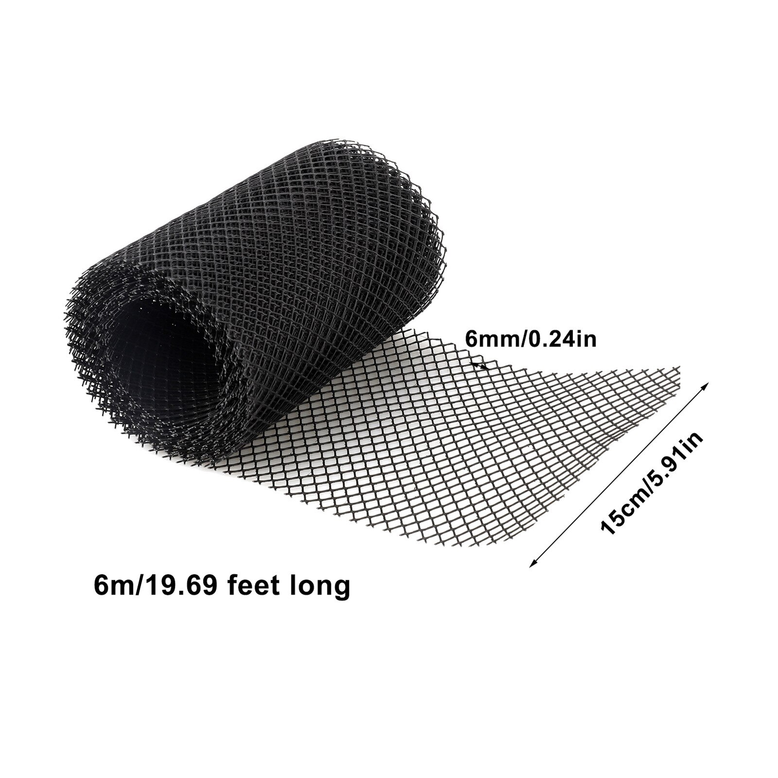Gutter Guard Mesh 15cmx6M Plastic Gutter Guard Plastic Mesh Guards Easy Install Gutters Cover Protective Net