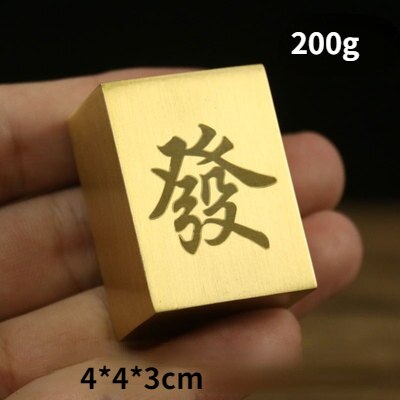 Draagbare Chinese Gossip Messing Papier Gewicht Ronde Presse-papier Metalen Chinese Brush Pen Schilderen Papier Gewicht Metalen Decoratie: G