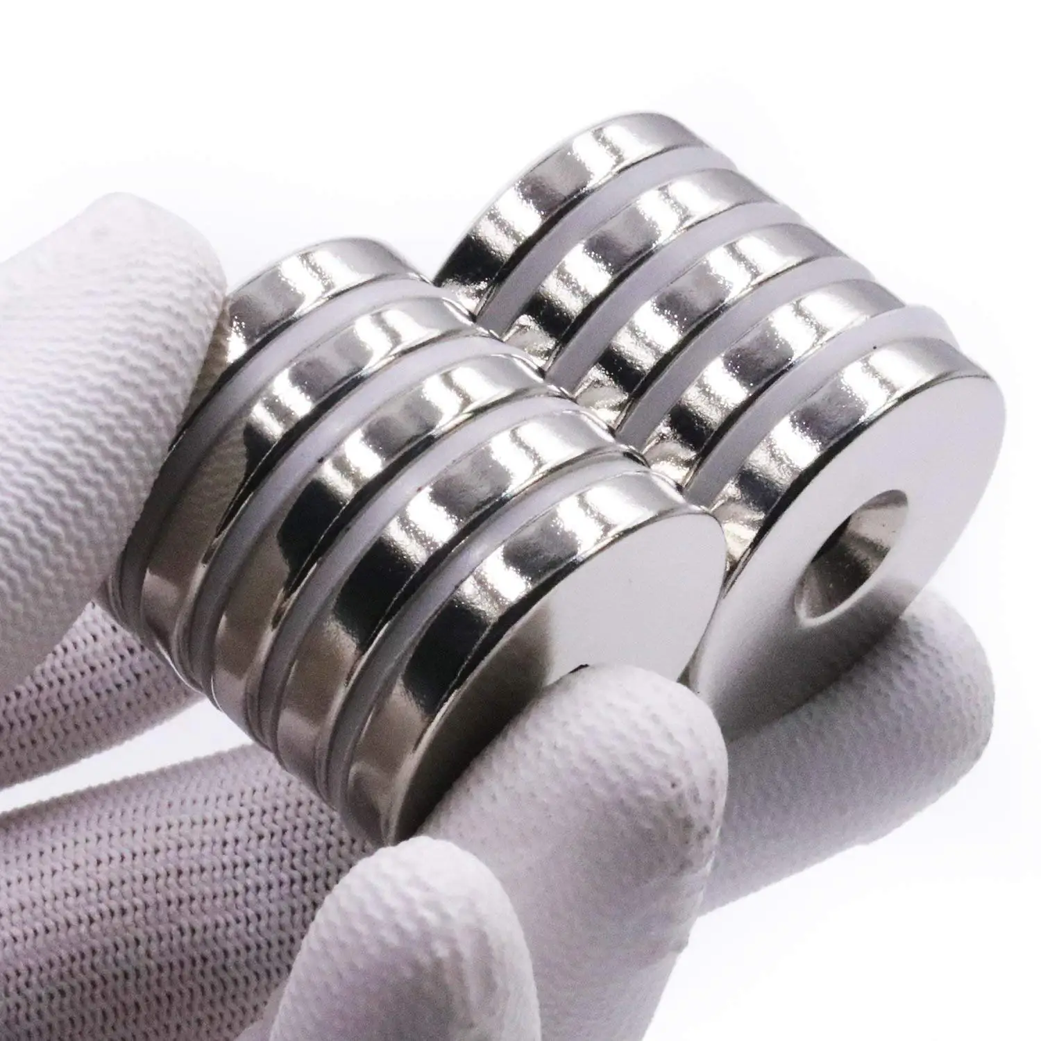 Supersterke ronde krachtige magneet met gaten Koelkastmagneet voor koelkast, doe-het-zelf, gebouw, wetenschappelijk, ambachtelijk en kantoormagneten