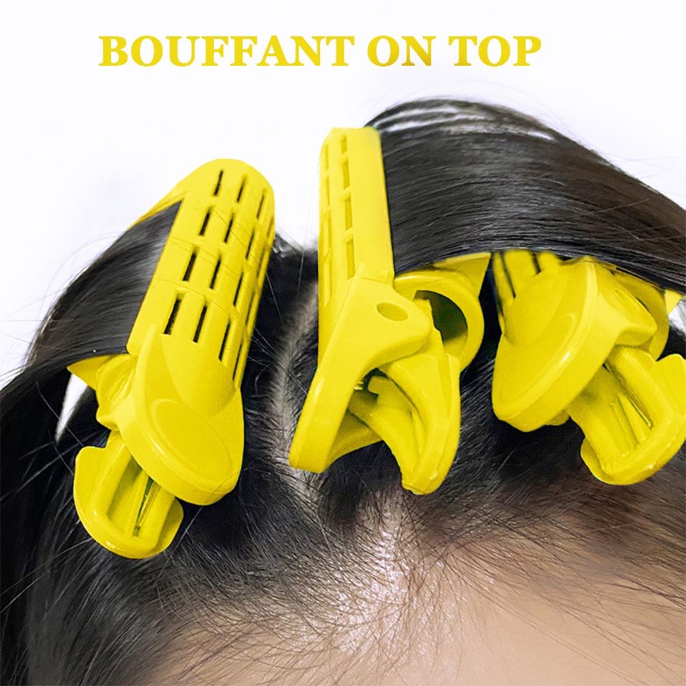 Bigoudi pinces pinces racines Perm tiges style rouleaux moelleux bricolage outils de cheveux léger facilement porter des cheveux partie pour les femmes