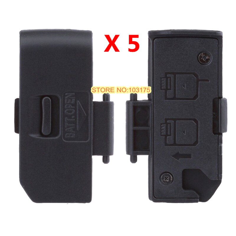 Couvercle de batterie de remplacement, 5 pièces, pour appareil photo Canon 450D 500D 1000D SLR